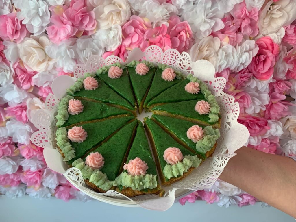 Tarta de pollo con crema de espinaca