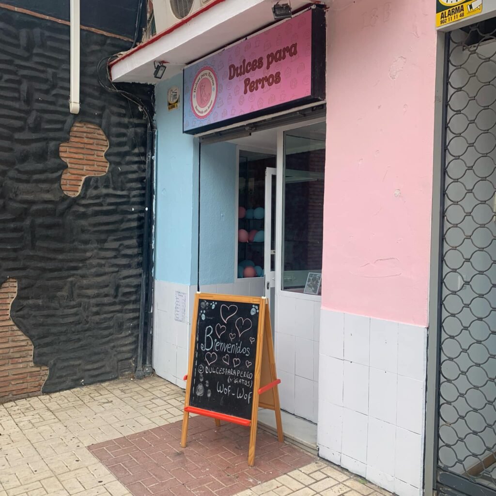 El exterior de la tienda
